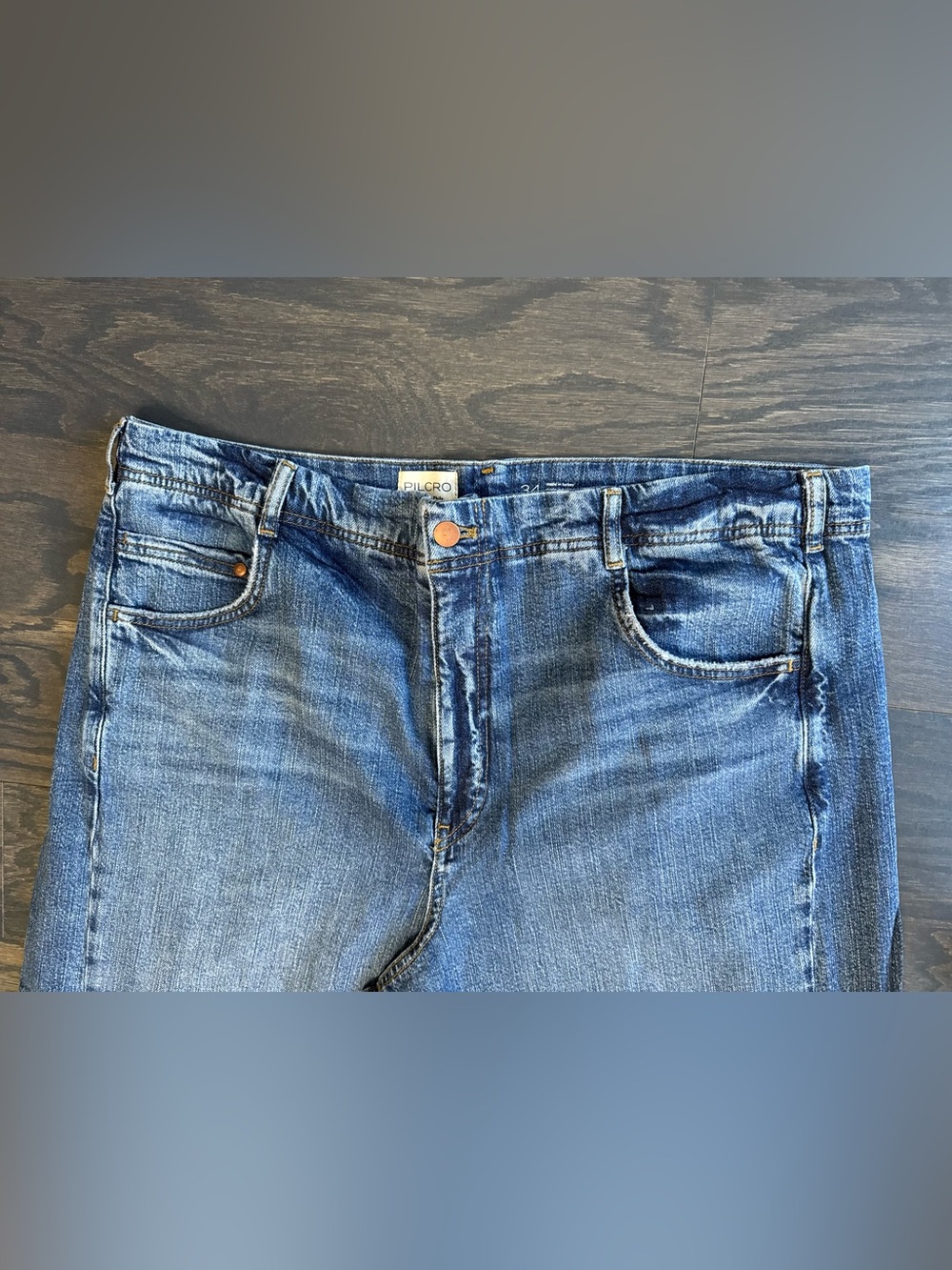 Pilcro Cropped Denim Jeans NWOT Size 33 &34 $138 - Picture 4 of 12